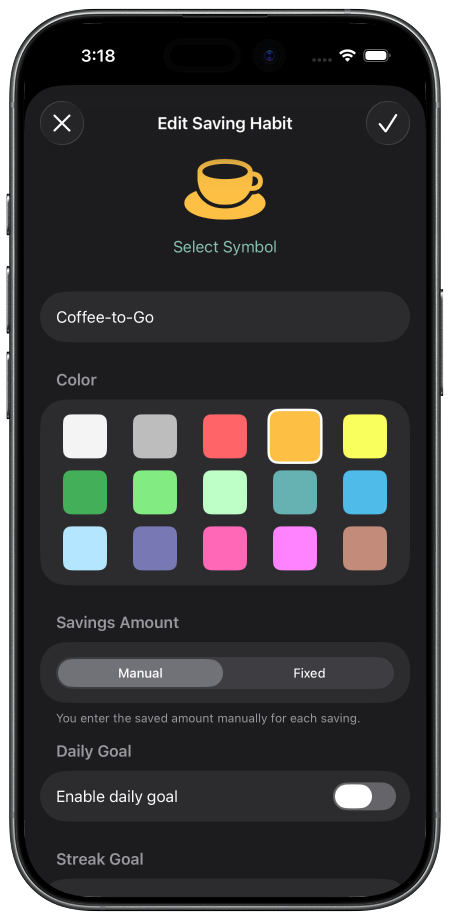 SaveStreak Screenshot 4